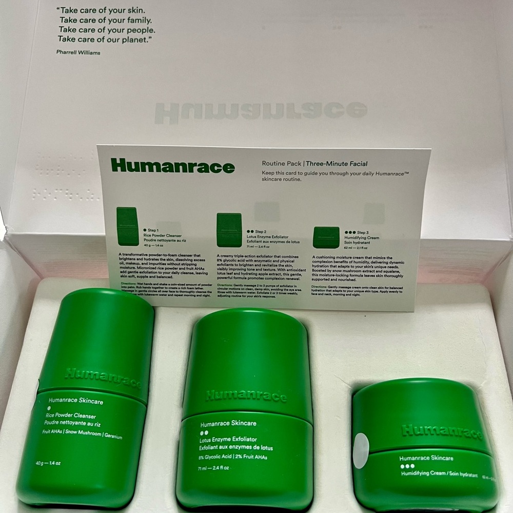 Humanrace Skincare Routine 3 Pack Pharrell William